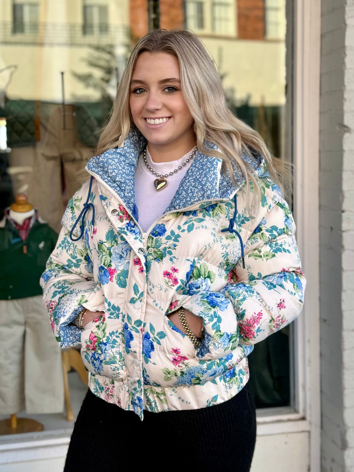 Blue 2025 flower jacket
