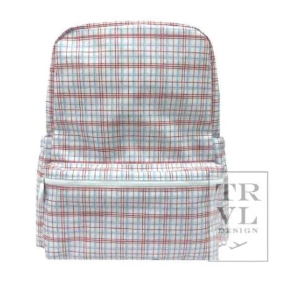 Classic Plaid Red Backpack