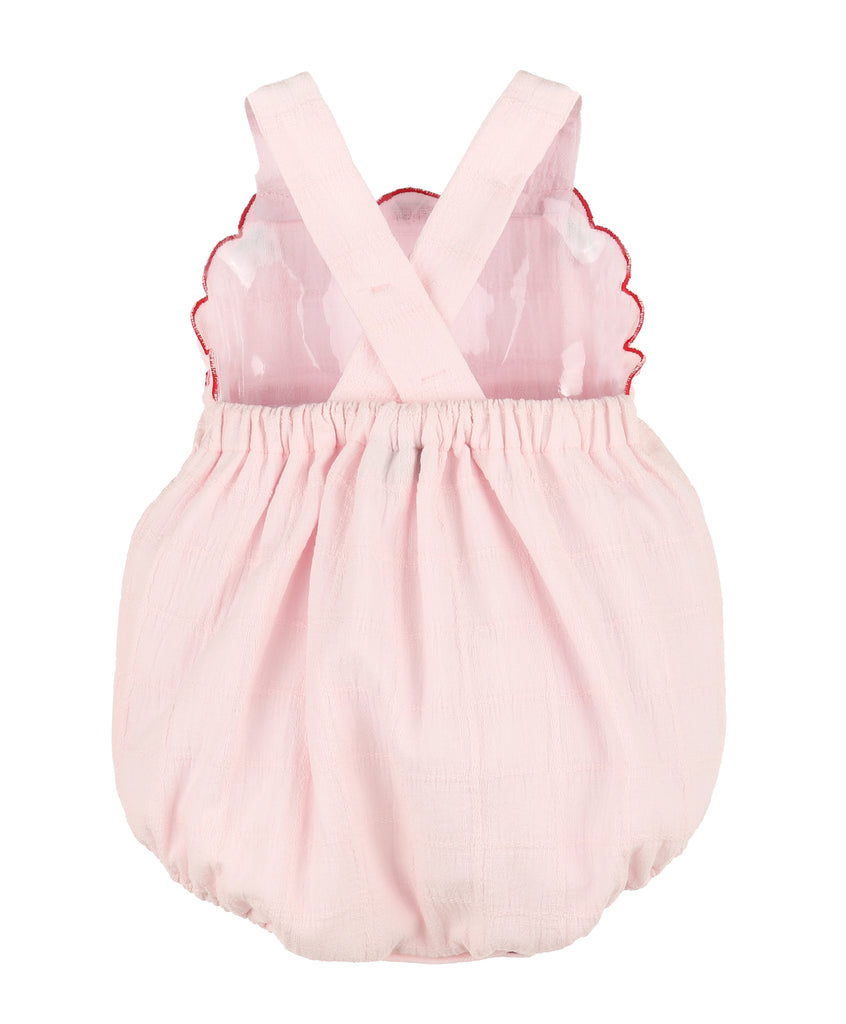 Baby Girl Summer Berries Pink Sunsuit