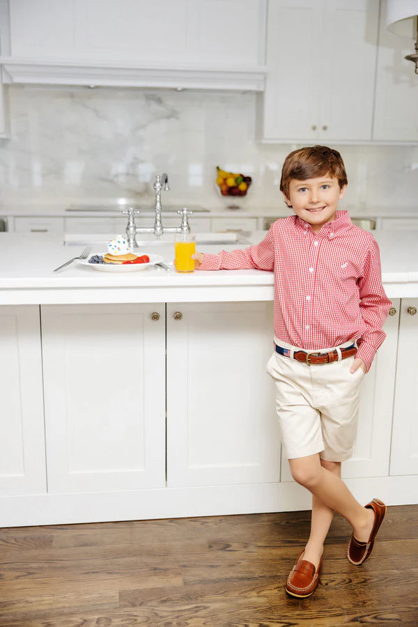 Richmond Red Mini Gingham Dean’s List Dress Shirt