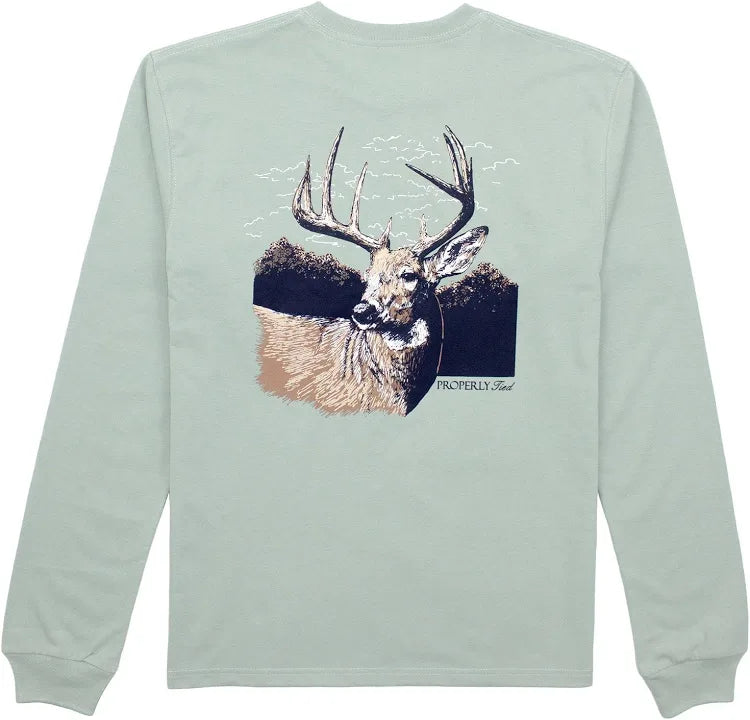 Toddler Boy Buck LS Sage