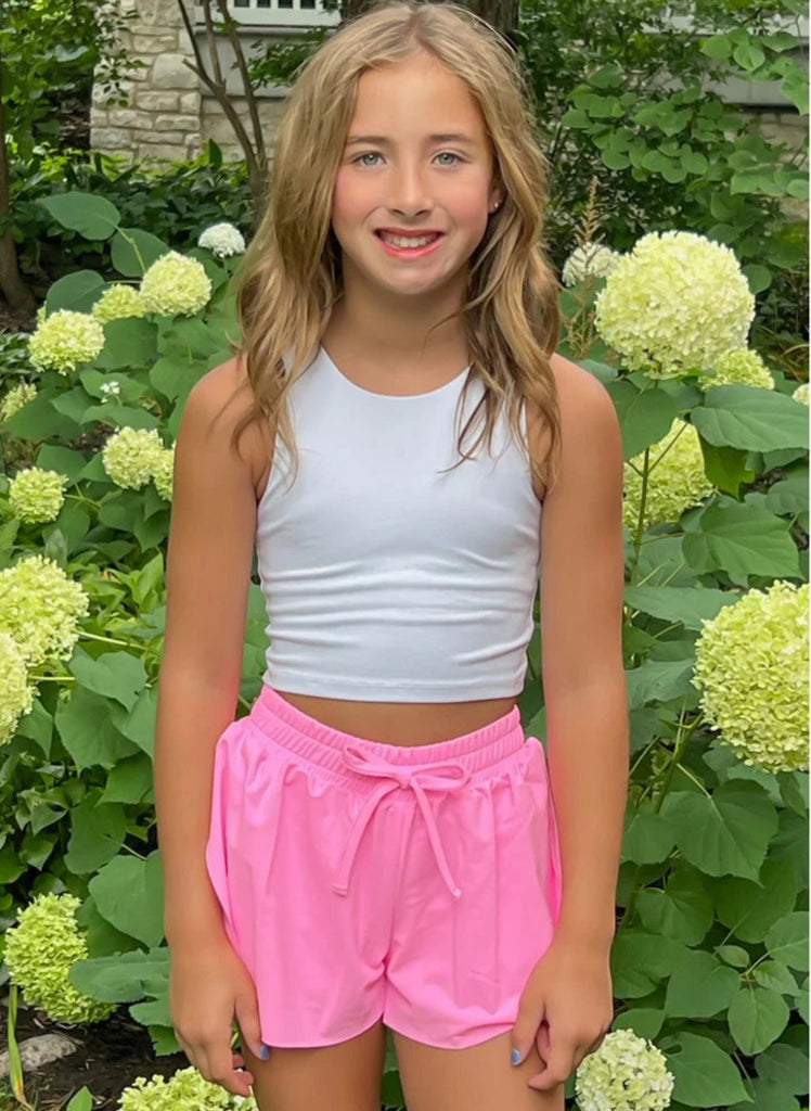 TWEEN Cotton Candy Pink Butterfly Shorts