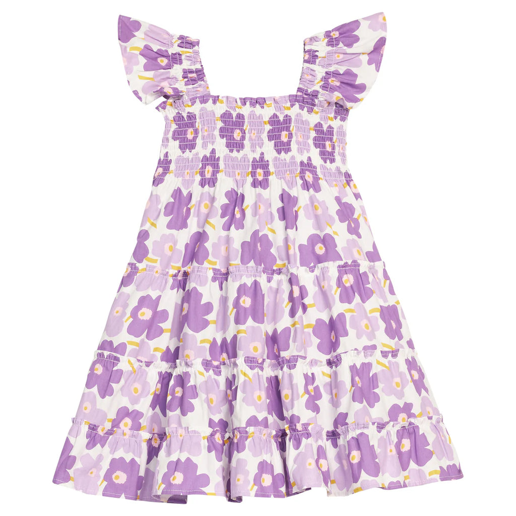 tween purple dress Tween Girls' Applique Contrast Mesh Sleeveless A Line Dress  Elonnashop