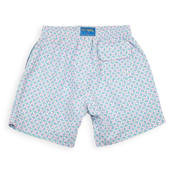 YOUTH Cyclist Liner Trunks - Supernova Turquoise / Pink