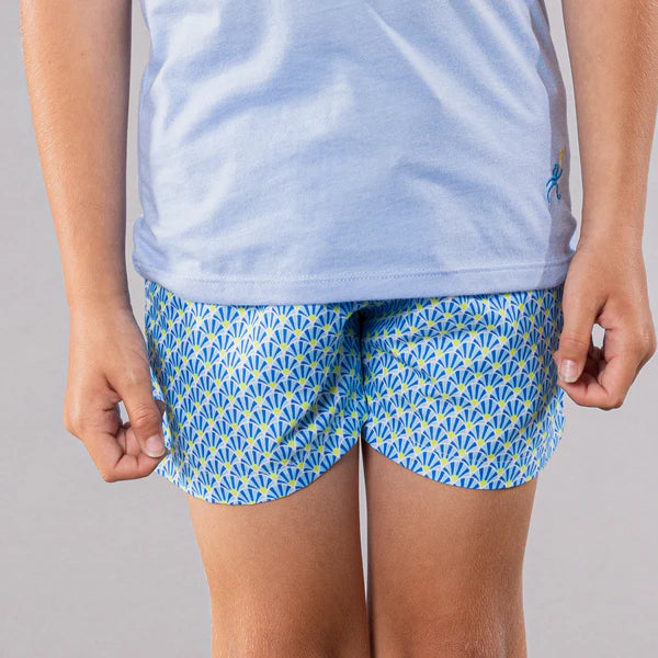 YOUTH Cyclist Liner Swim Trunks - Fans Royal/Yellow