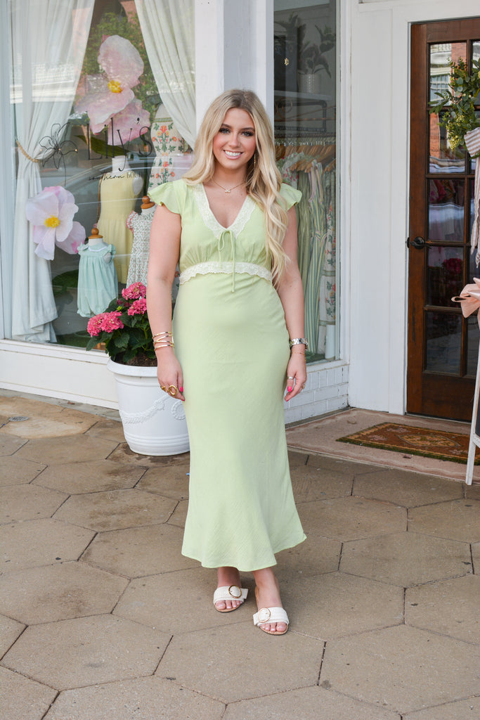 kiwi bridesmaid dresses SO ONLINE AU Devlyn Maxi Dress, Kiwi Satin, AU14 US10