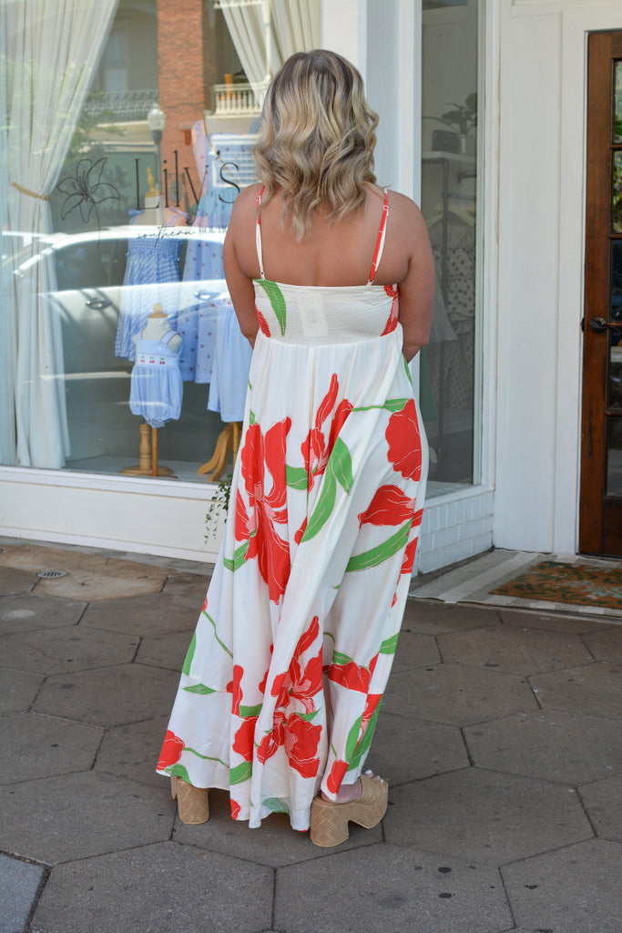 Sienna Orange Floral Dress