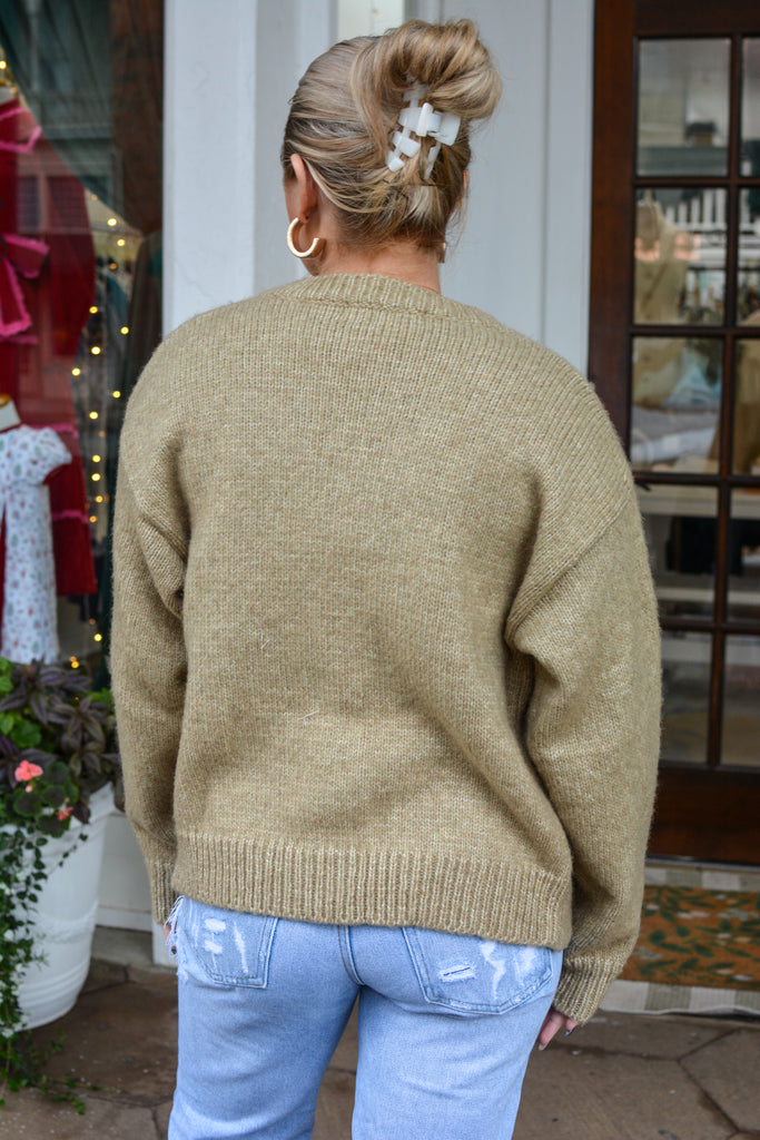 Natural Teddy Bear Cardigan