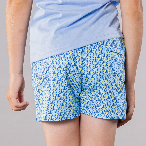 YOUTH Cyclist Liner Swim Trunks - Fans Royal/Yellow