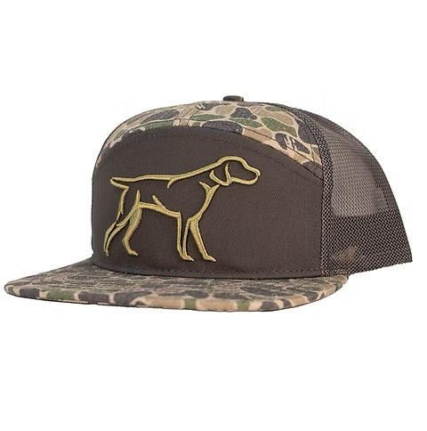 YOUTH Backwoods Camo 7 Panel Grey Hat