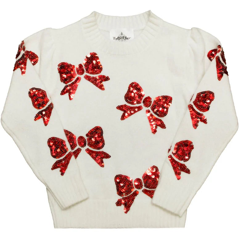 Tween Sweater with Bows