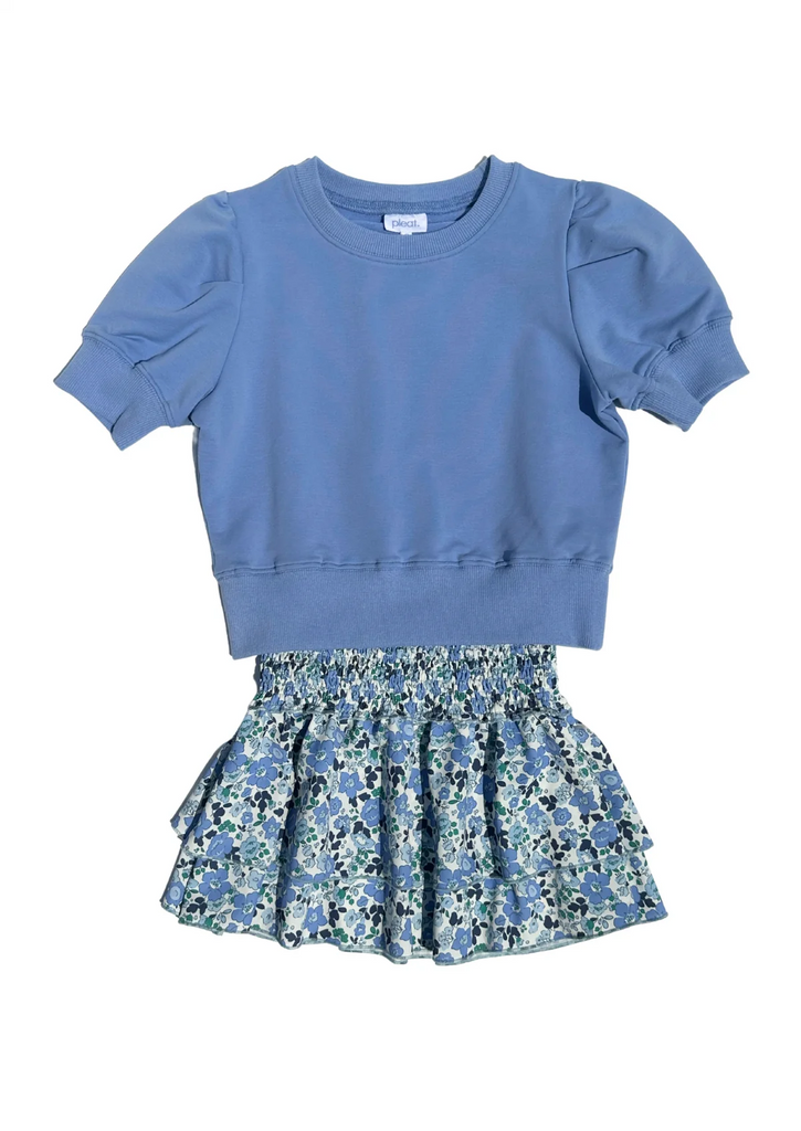TWEEN Scottie Skirt Blue Floral