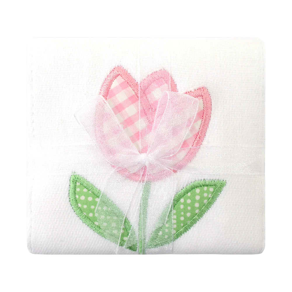 Tulip Appliqué Burp Pad