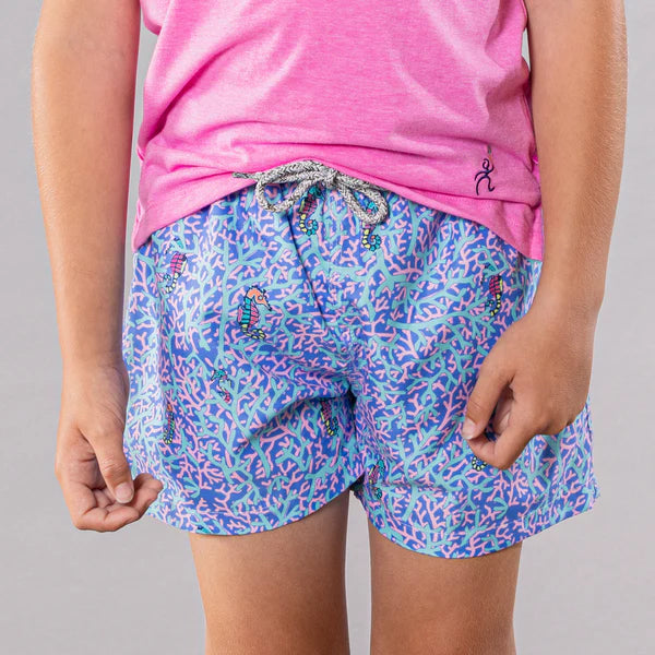 YOUTH Cyclist Liner Swim Trunks - Seahorse