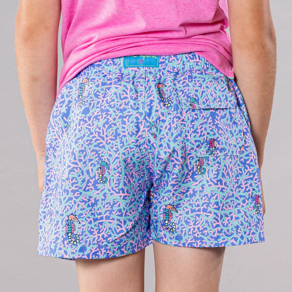 YOUTH Cyclist Liner Swim Trunks - Seahorse