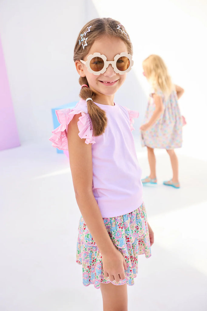 TWEEN Eyelet Tank - Pink