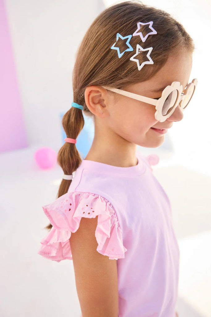 TWEEN Eyelet Tank - Pink