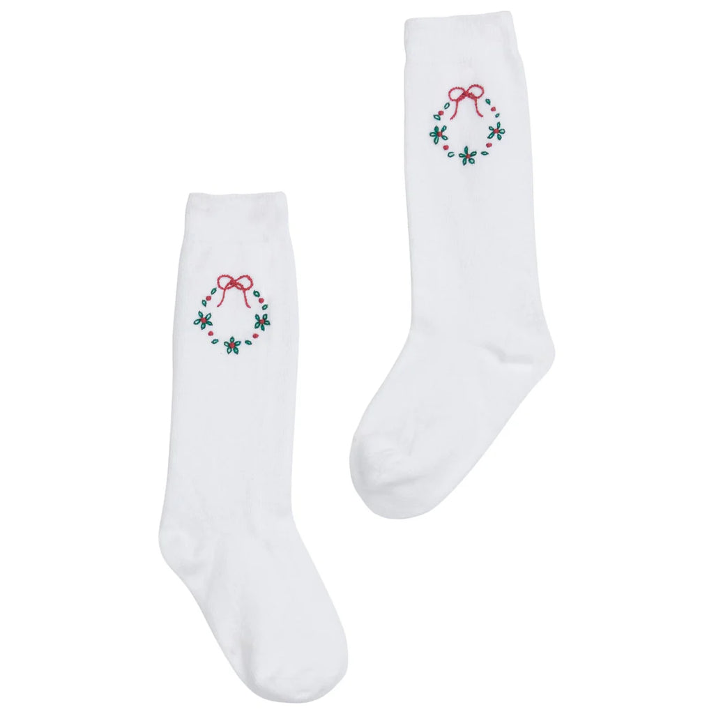 Wreath Knee High Socks