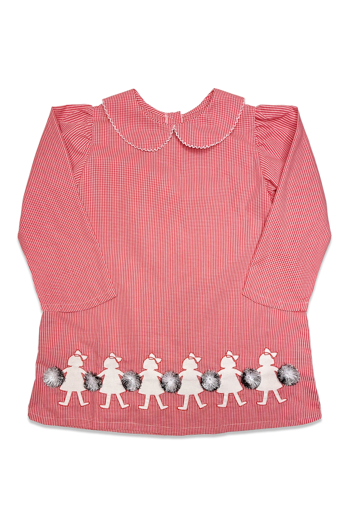Toddler Girl Manning Red & Black Cheer Dress