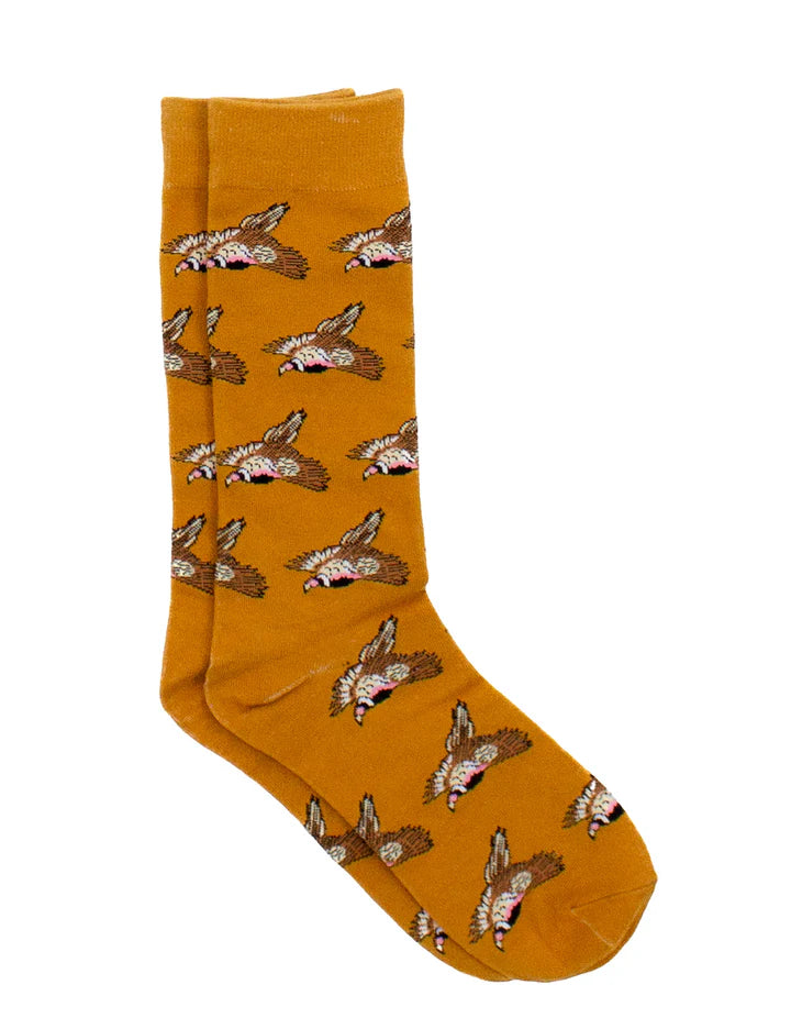 Toddler Boy Lucky Duck Socks Flying Pheasant