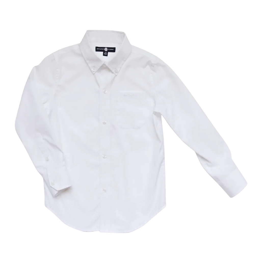 YOUTH Bowen Arrow Button Down - Wentworth White Performance