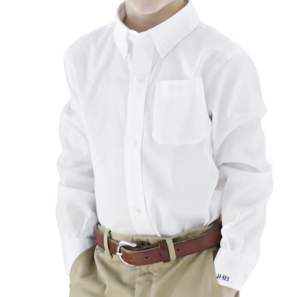 YOUTH Bowen Arrow Button Down - Wentworth White Performance