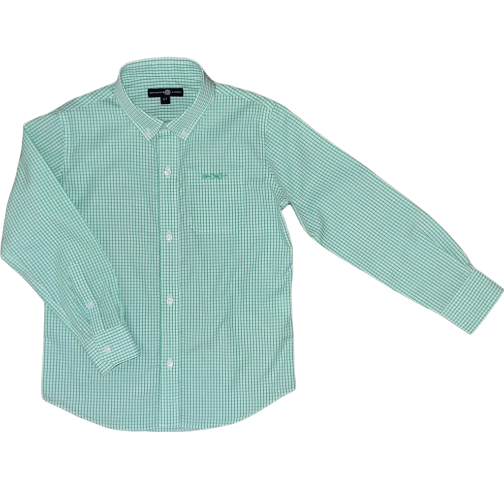 YOUTH Bowen Arrow Button Down - Seagrass Green