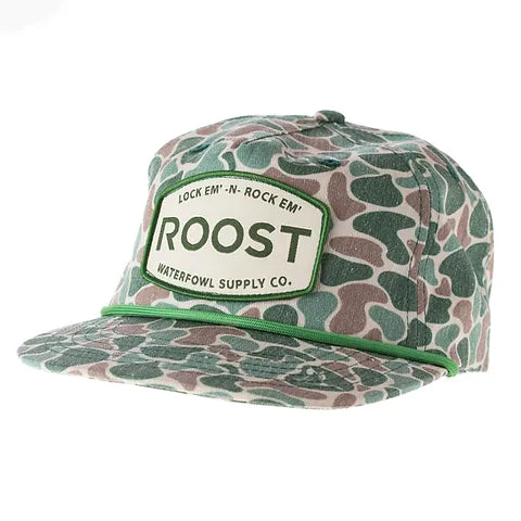 YOUTH Roost Old School Camo Patch Hat