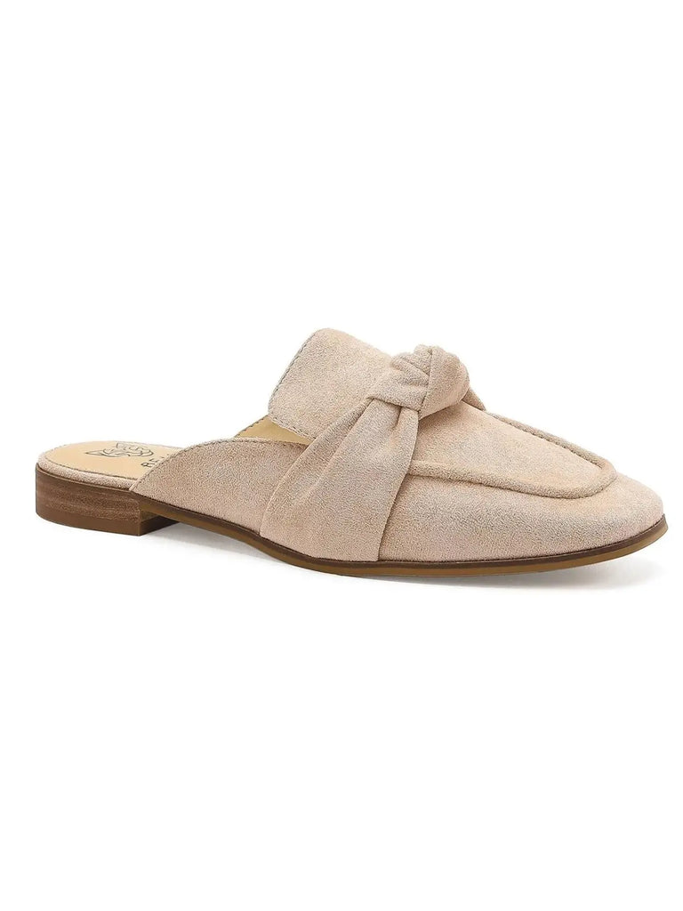 Nubuck Decorative Knot Mules