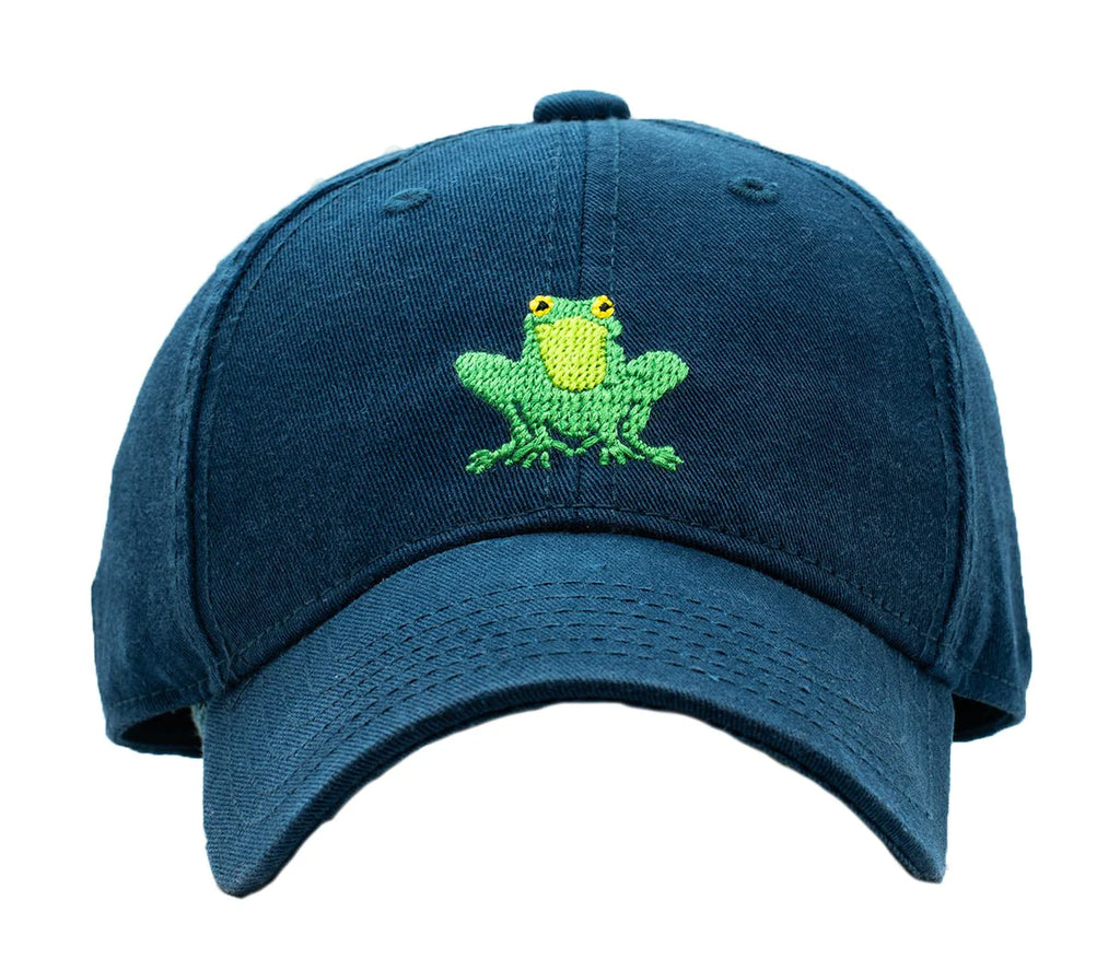 Kids Frog On Navy Hat