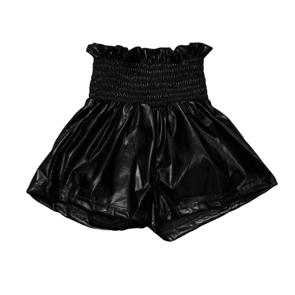 TWEEN Black Metallic Swing Shorts