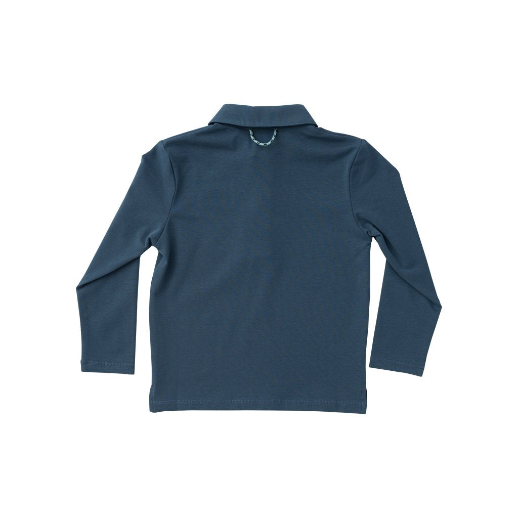YOUTH Too Cool For School Ensign Blue Polo