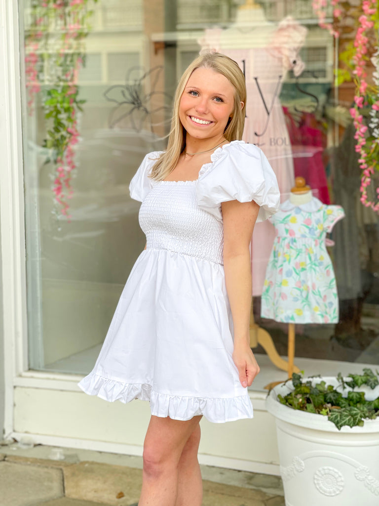 Isabella White Dress