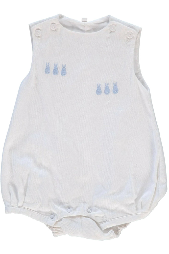 Easter Bunny Baby Boy Bubble Romper With Bonnet