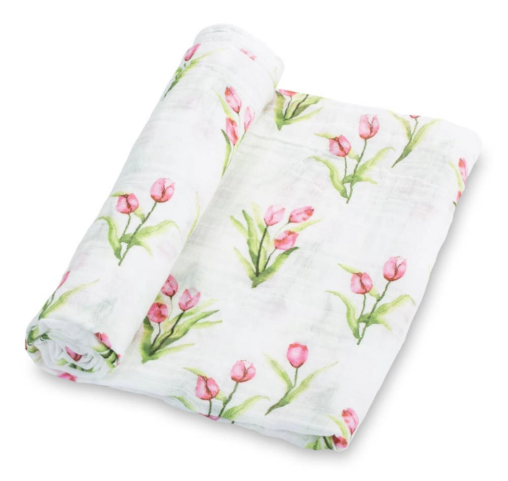 Tulip Garden Baby Swaddle Blanket