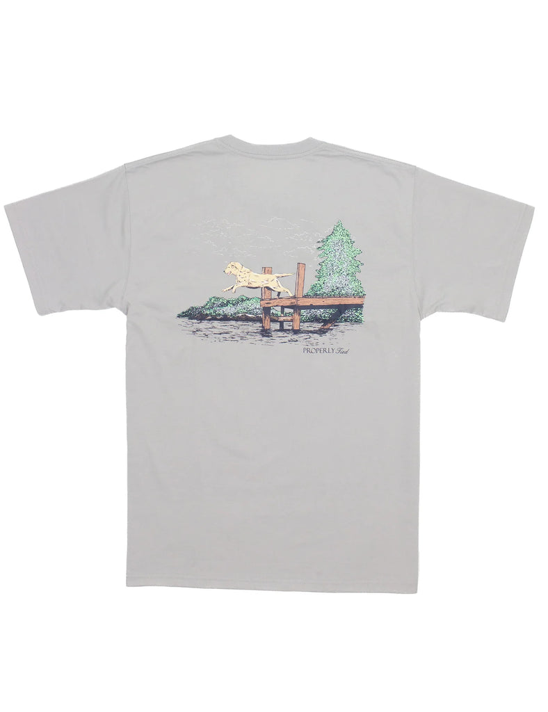 YOUTH Dock Diving Ice Grey Tee