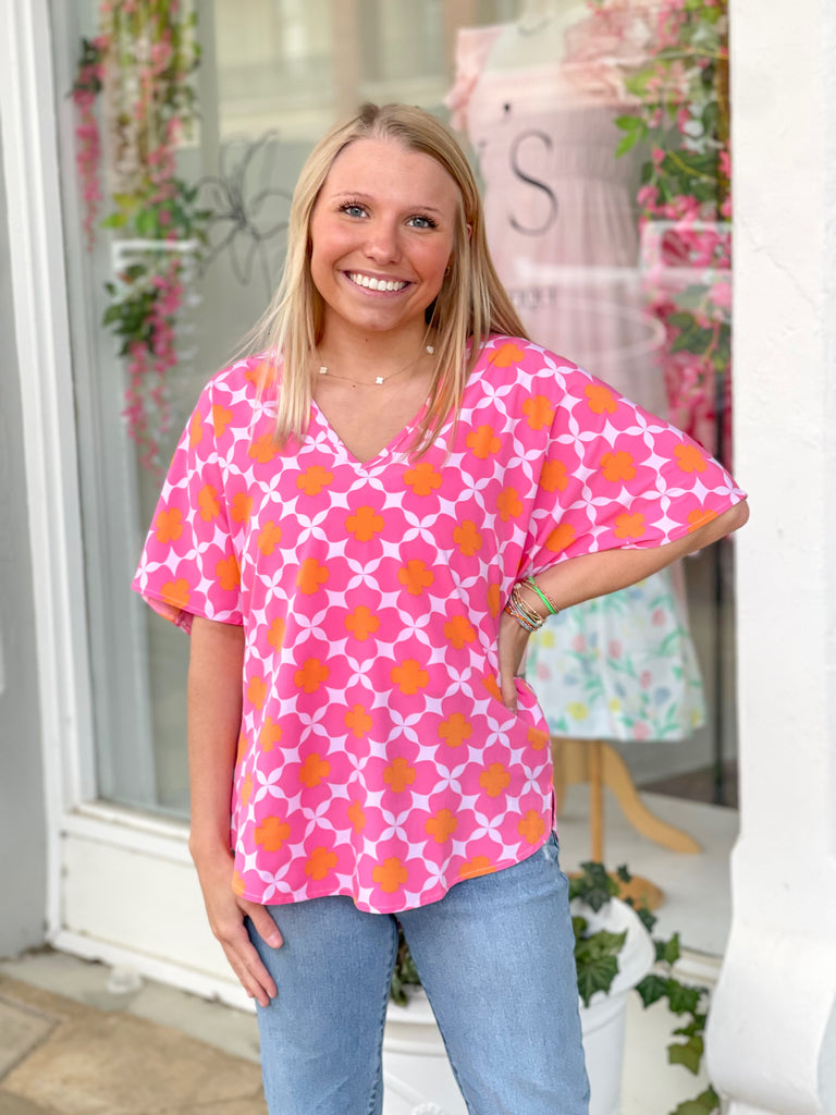 Anderson Dainty Days Pink Top