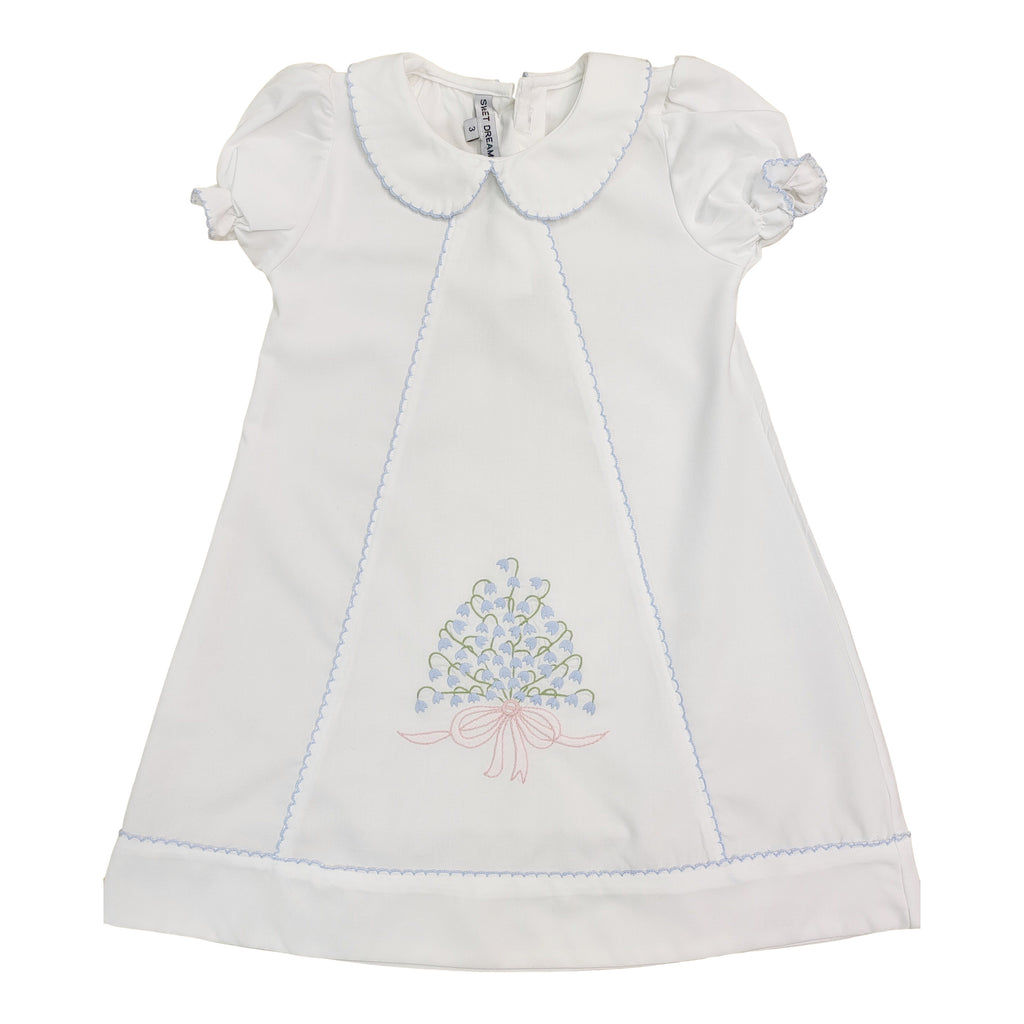 Embroidered Lily Of The Valley Dress