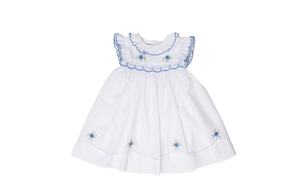 Dixie White Blue Floral Dress