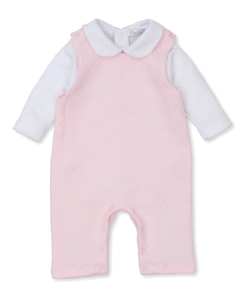 Classic Jacquards Pink Overall Set