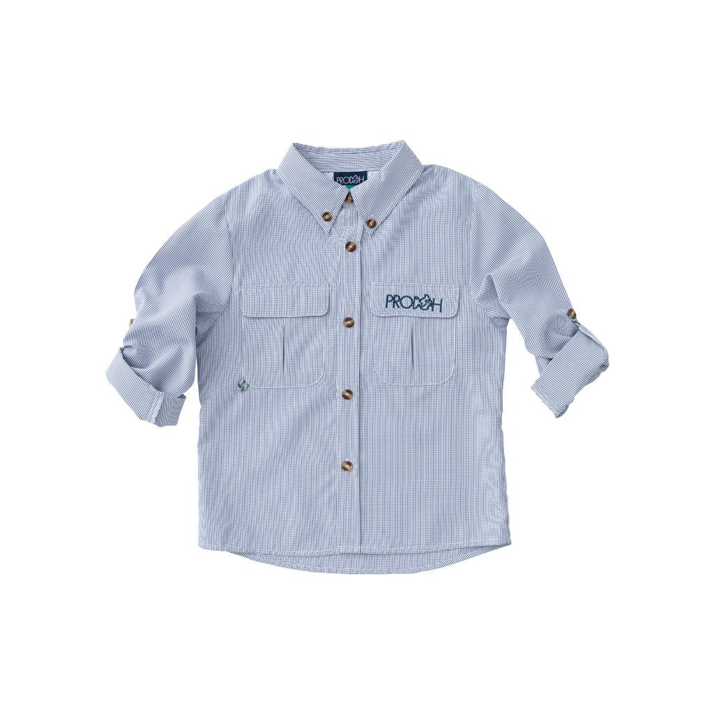 YOUTH Founders Fishing Shirt in Ensign Blue