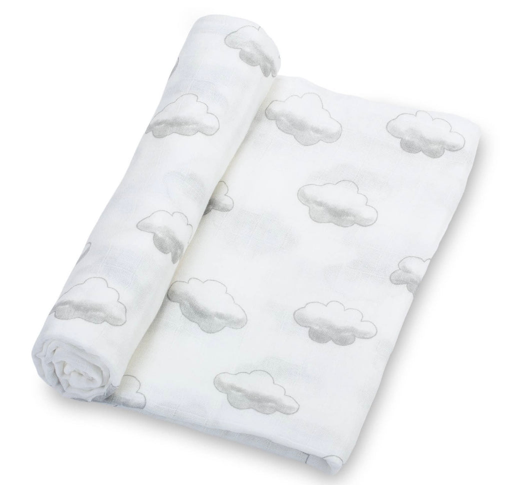 When Skies Are Grey Baby Swaddle Blanket