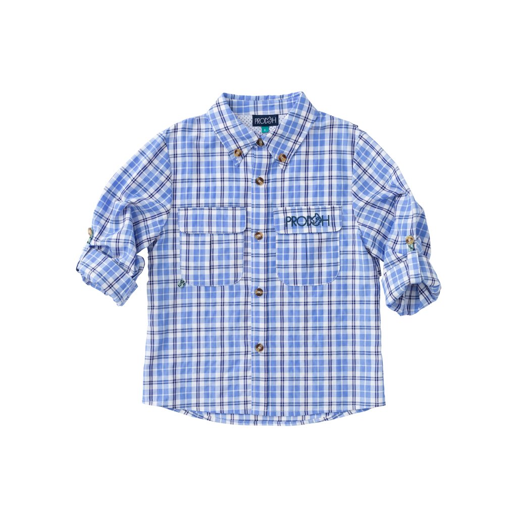 YOUTH Founders Fishing Shirt in Dutch Canal Plaid