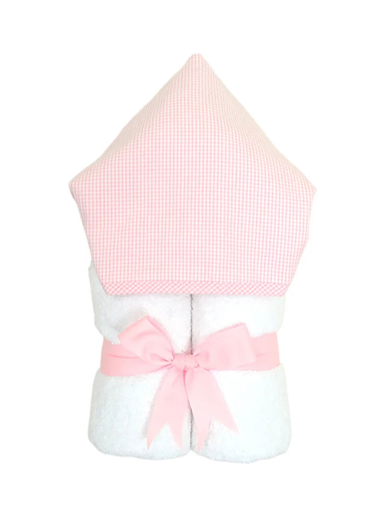 Pink Check Hooded Towel