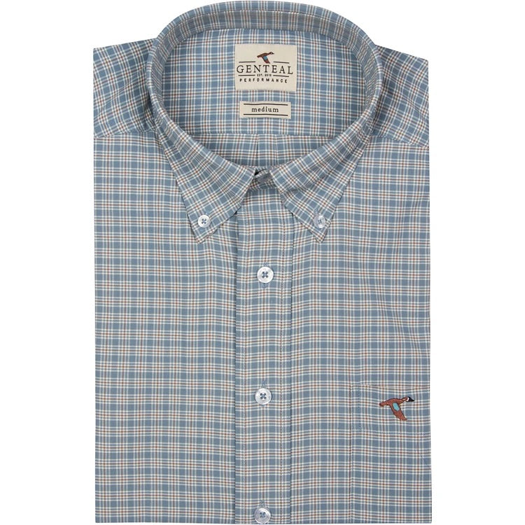Abyss SofTouch Woven Denali Plaid Button Down