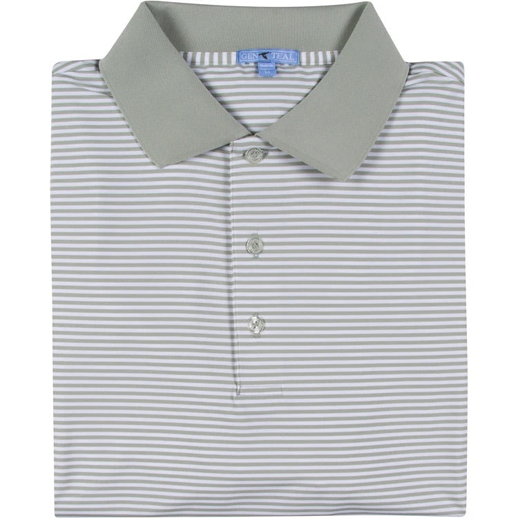 Mosswood Knit Collar Performance Polo