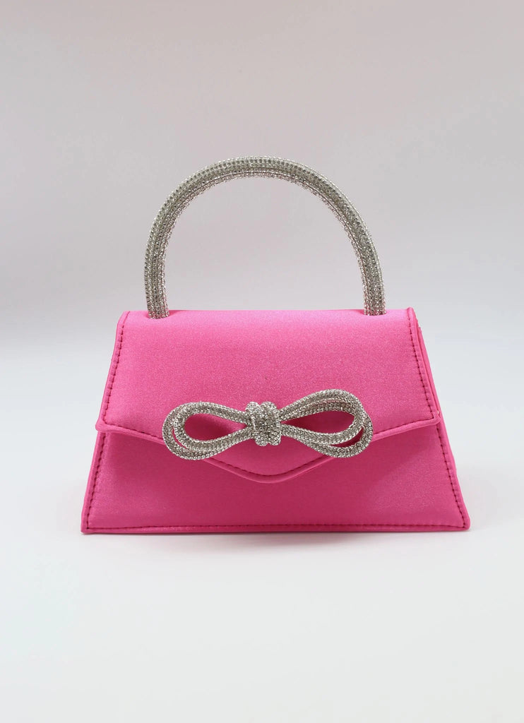 Dell Rose Pink Crossbody with CZ Handle