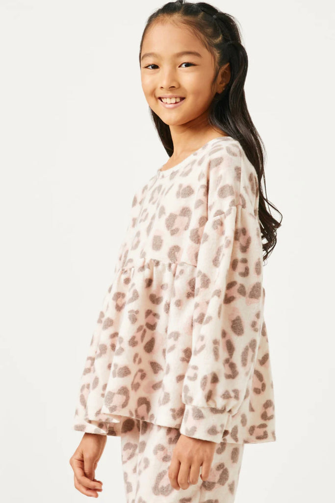 Leopard print fleece online pyjamas