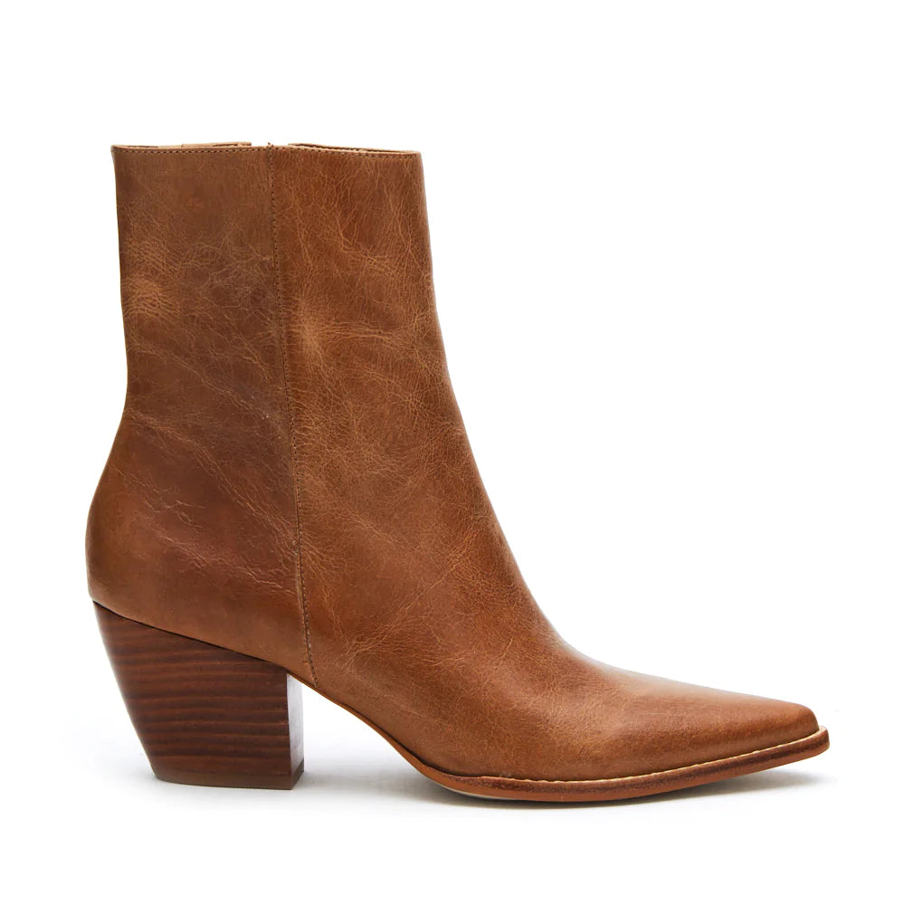 Caty Ankle Boot In Vintage Tan